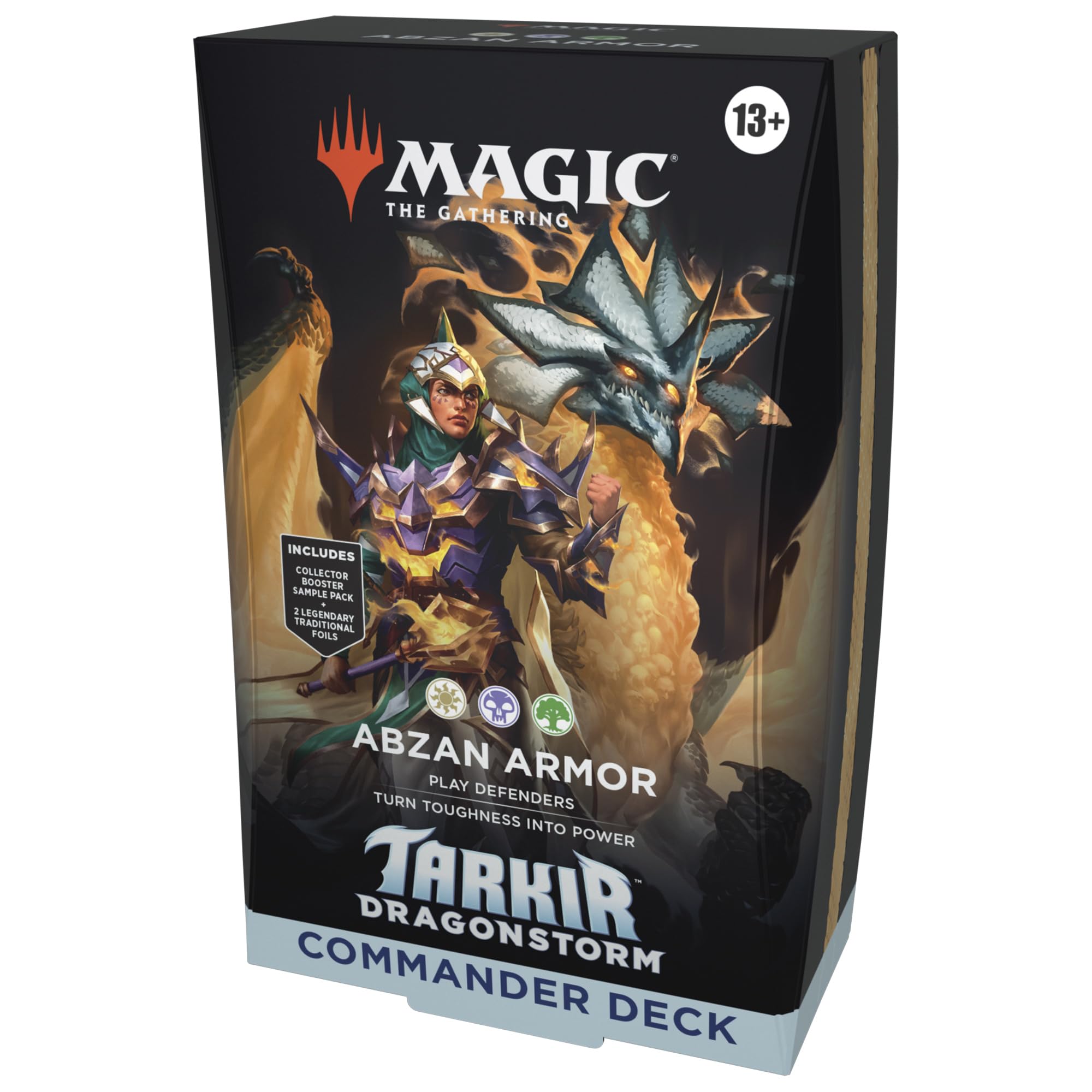 71xgIRdULaL.jpg Magic: The Gathering Tarkir: Dragonstorm Commander Deck - Abzan Armor - Image 1